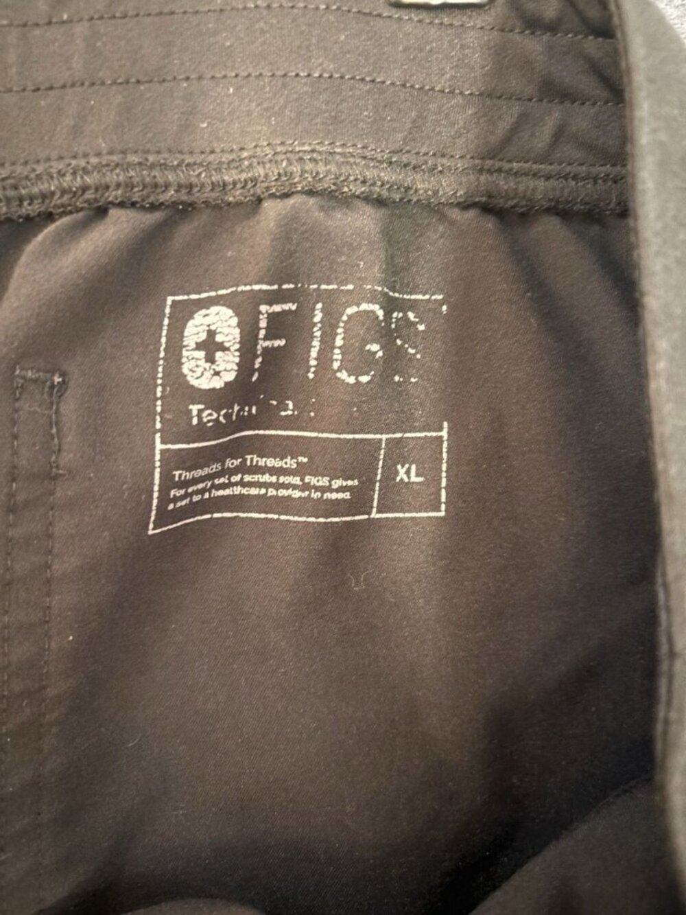 FIGS Technical Collection Scrub Pants Lot of 3 Black XL Drawstring Medical - Picture 15 of 16